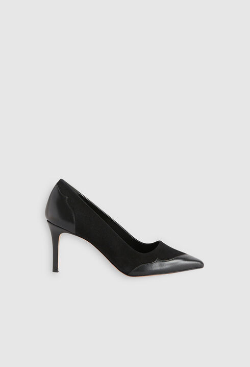 Pumps Bimaterial-Leder