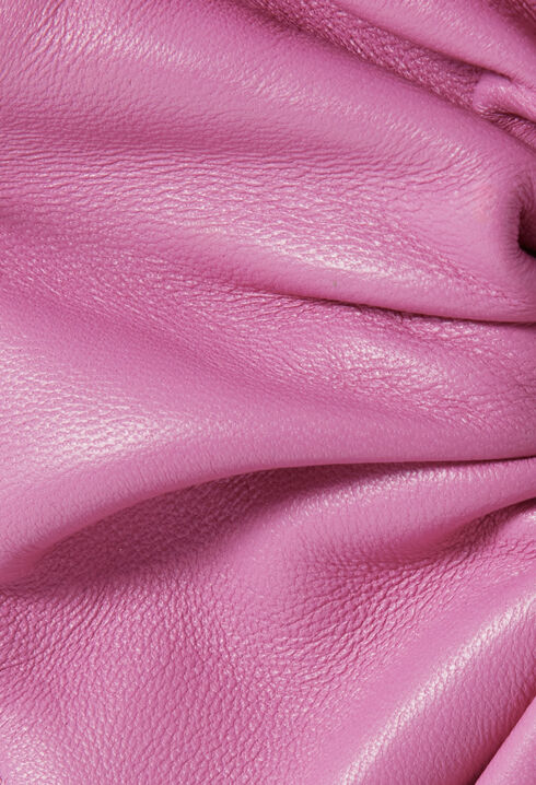 Leder-Scrunchie mit Ziernaht