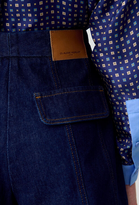 Kurze Jeans-Shorts in Raw Denim