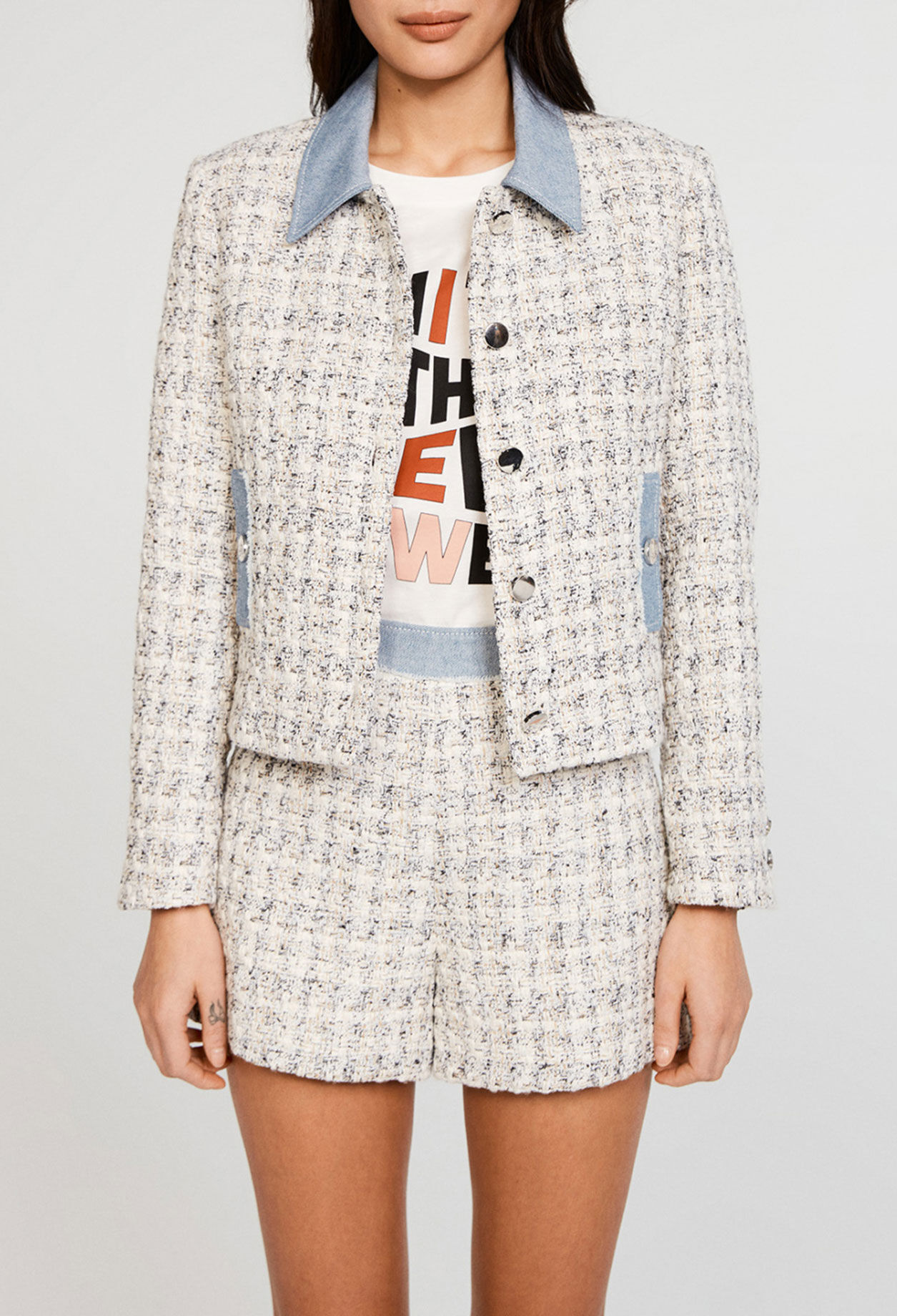 Tweed-Jacke