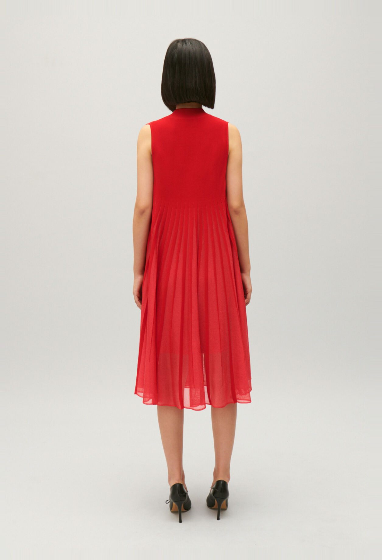 Langes Strickkleid