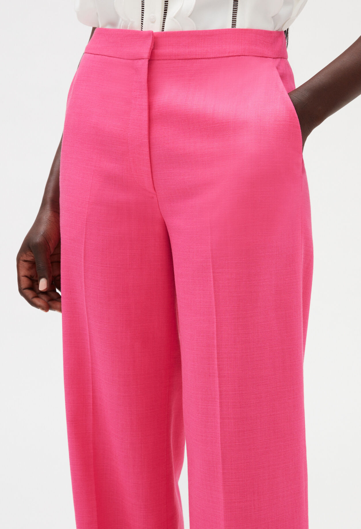 Weite Hose, rosa