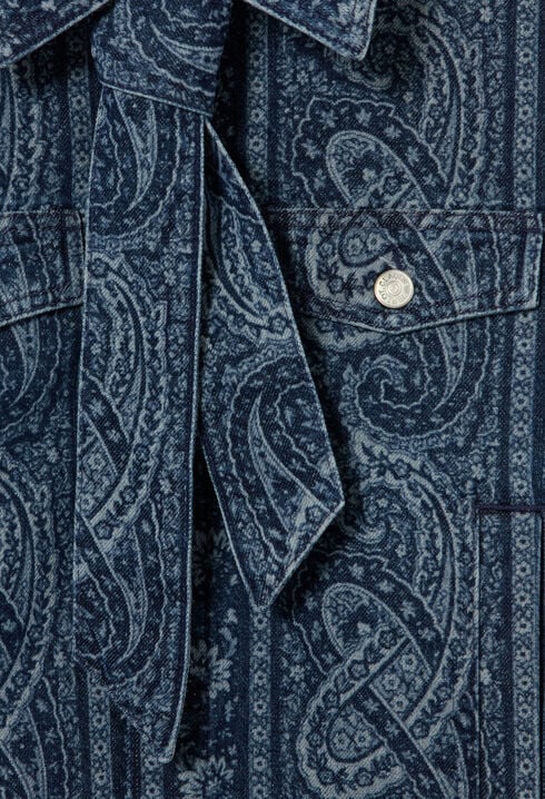 Bedruckte Jeansjacke