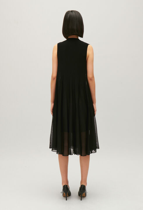 Langes Strickkleid