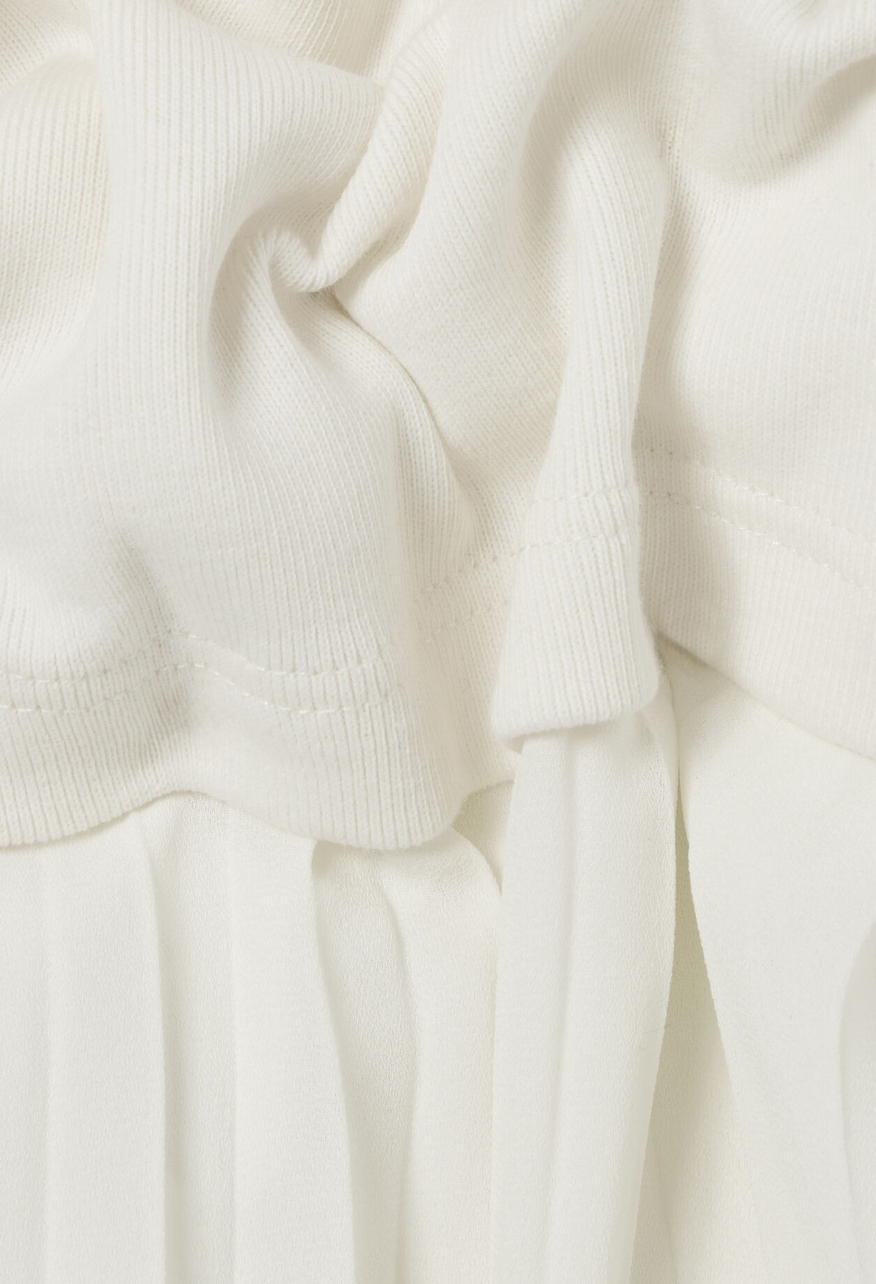 Twist Zweifarbige Midikleid  elfenbein