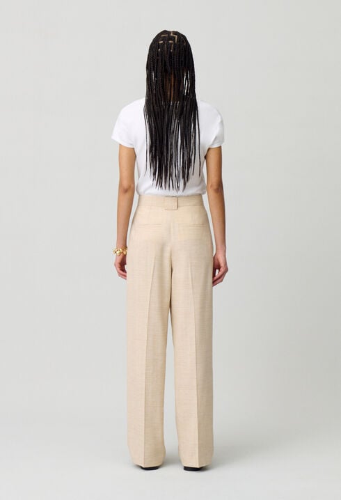 Weite Hose mit hoher Taille