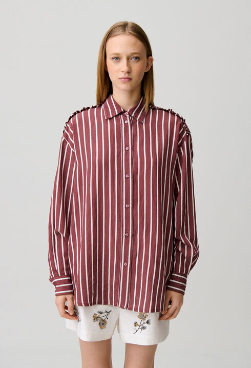 Gestreiftes Oversize-Hemd