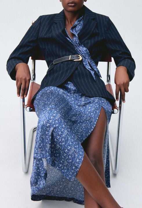 Flie&szlig;endes Print-Kleid