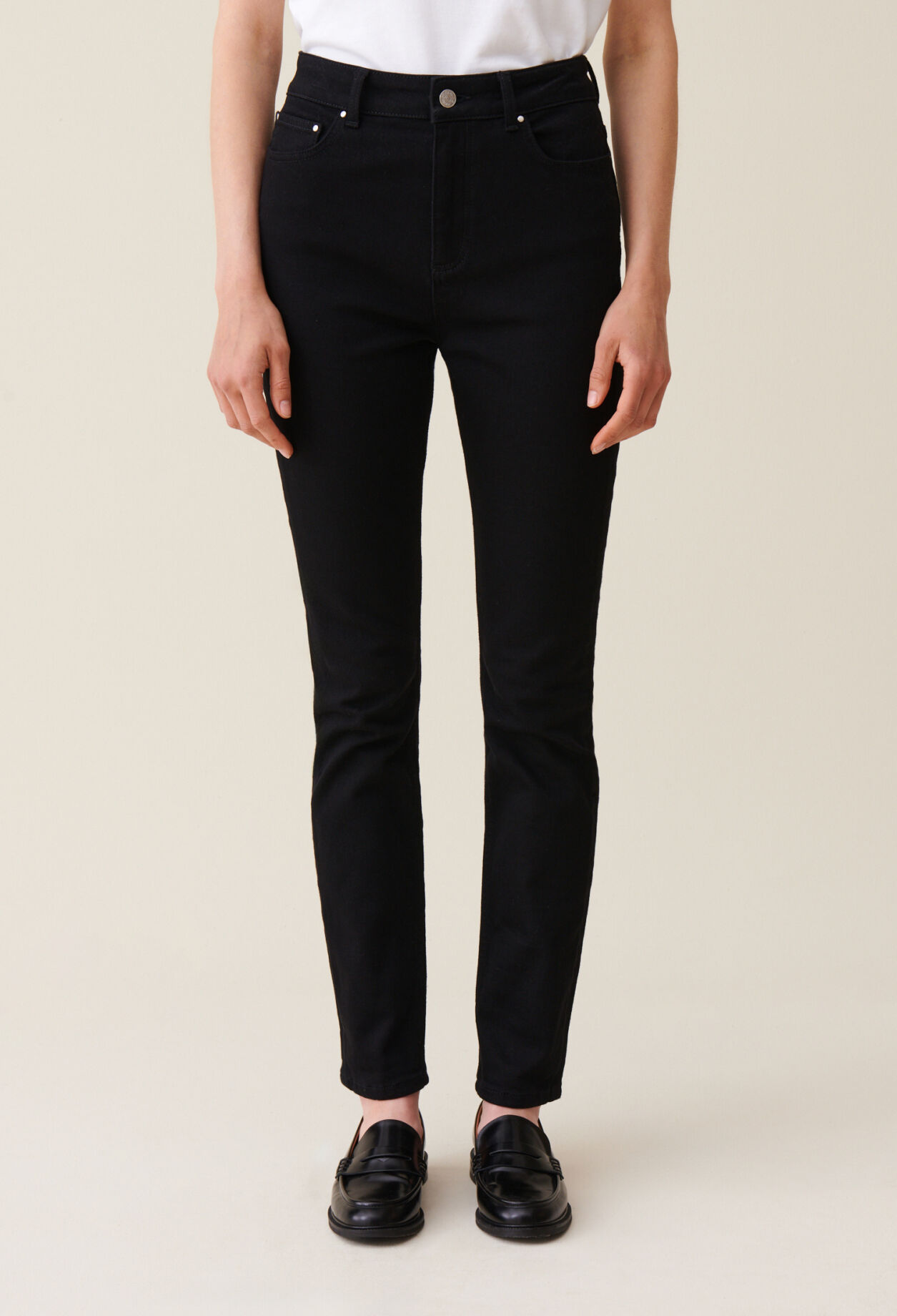 Schwarze Slim-Jeans