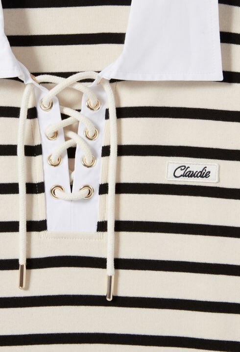 Gestreiftes Marine-T-Shirt