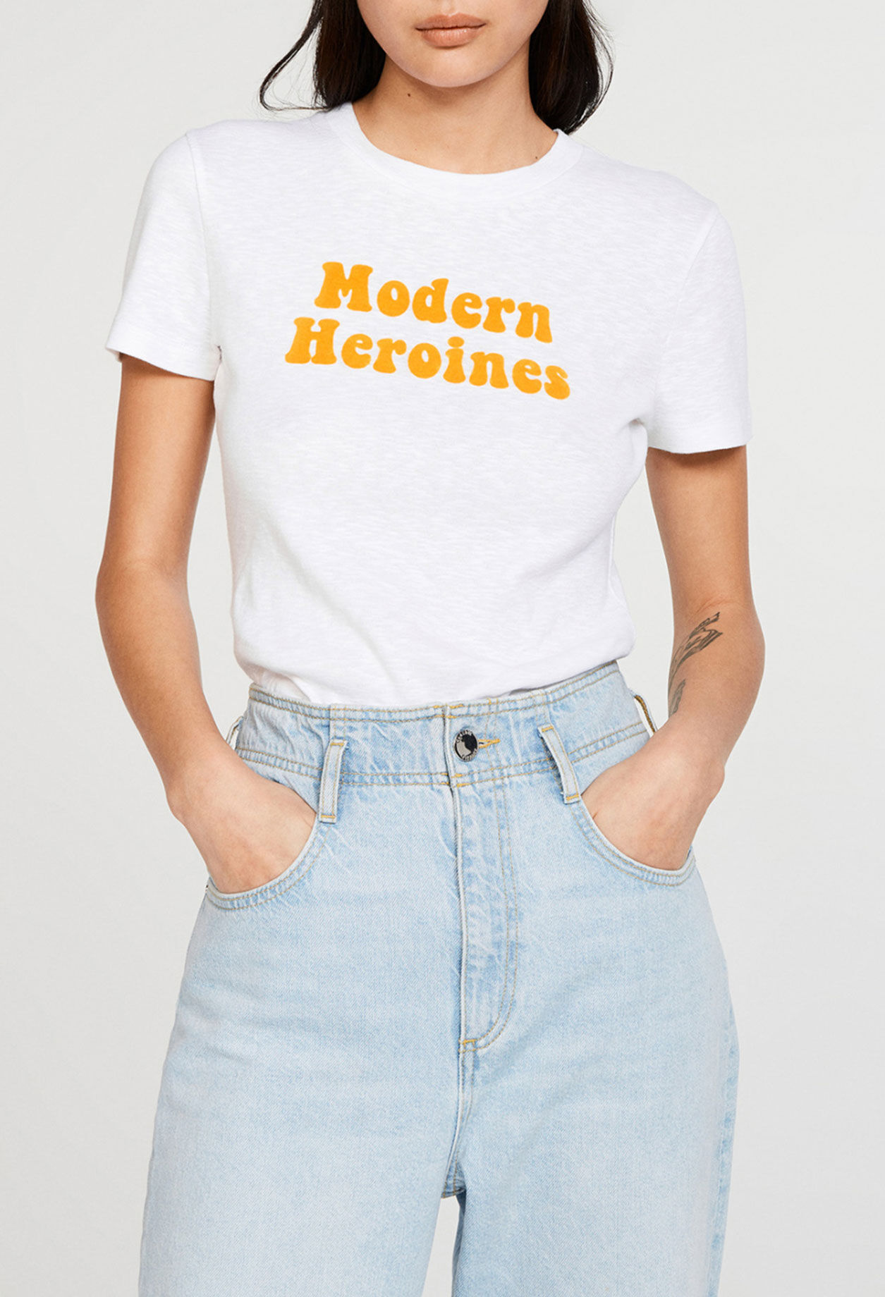 T-Shirt mit Siebdruck aus Bio-Baumwolle