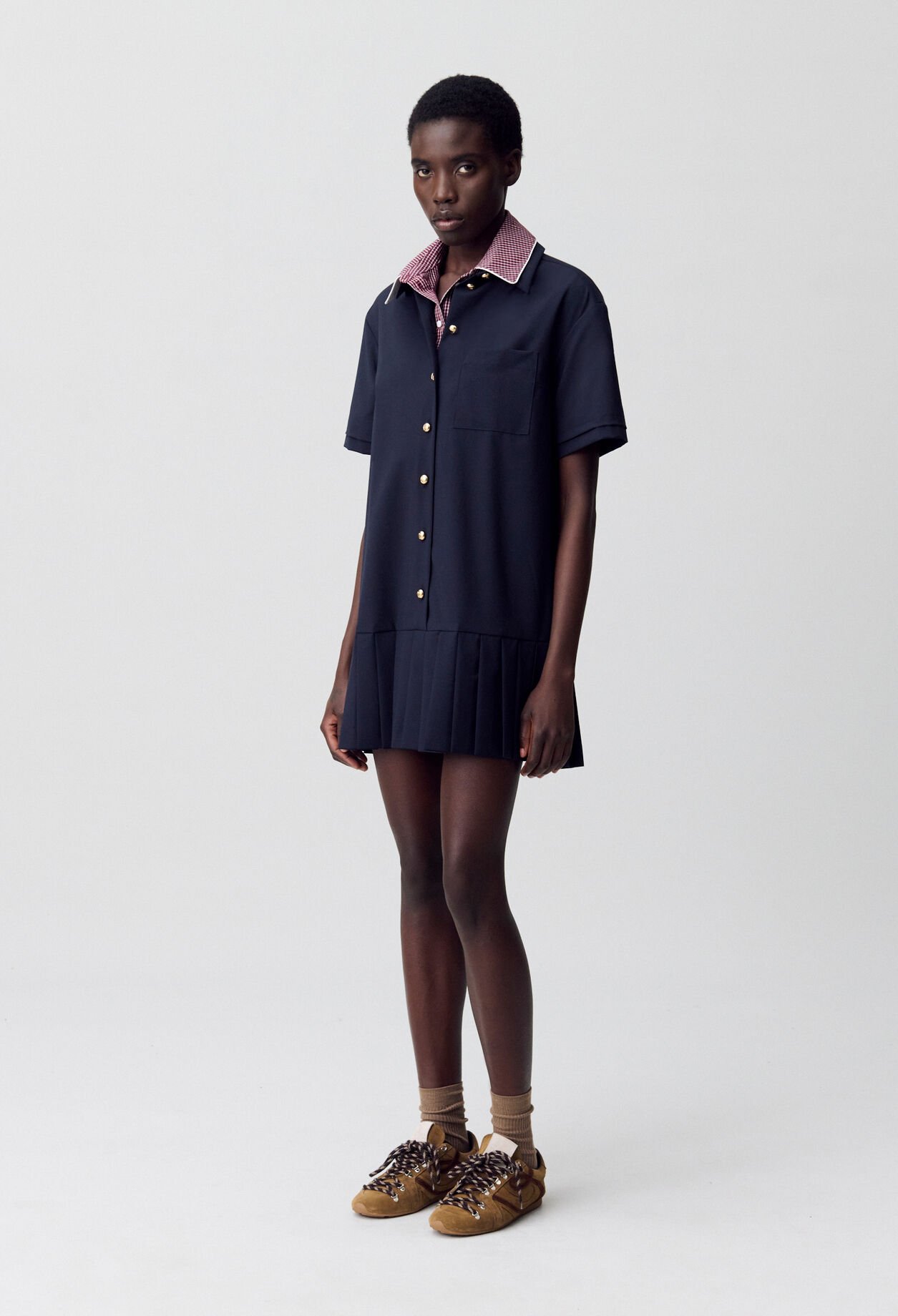Kurzarm-Hemdkleid