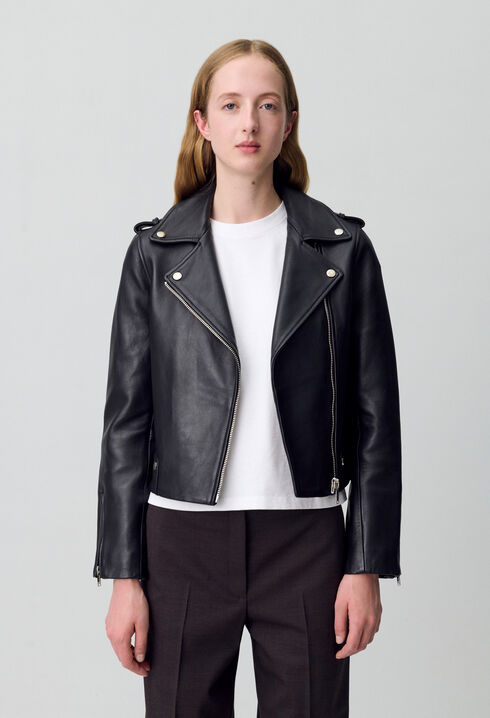 Leder Jacke
