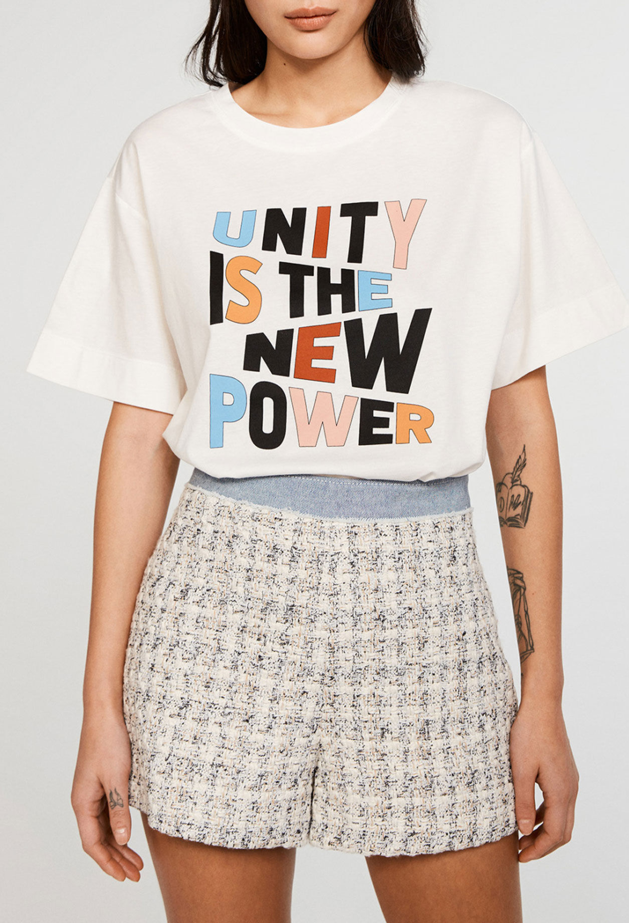 T-Shirt mit Siebdruck aus Bio-Baumwolle