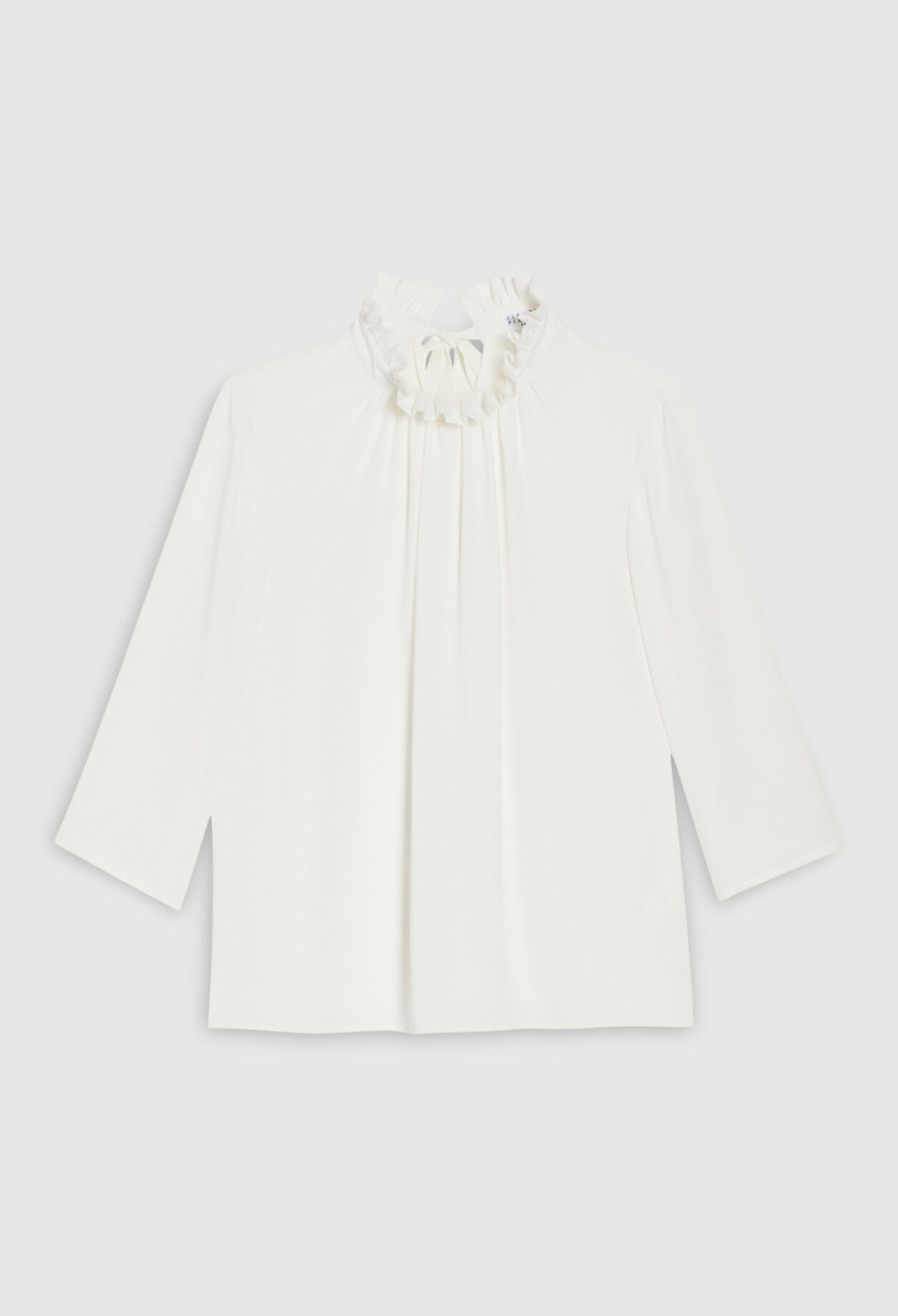 Bluse mit viktorianischem Kragen