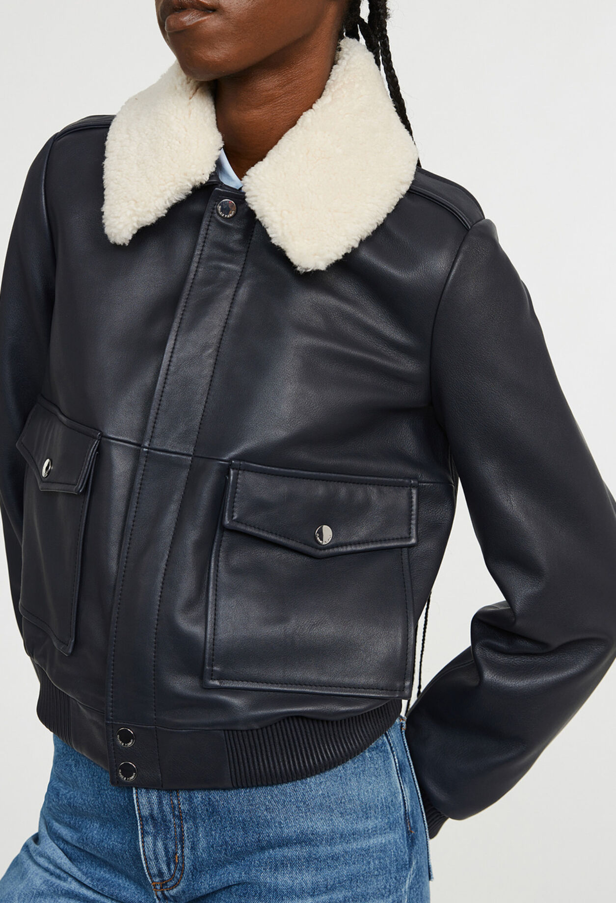 Leder Jacke