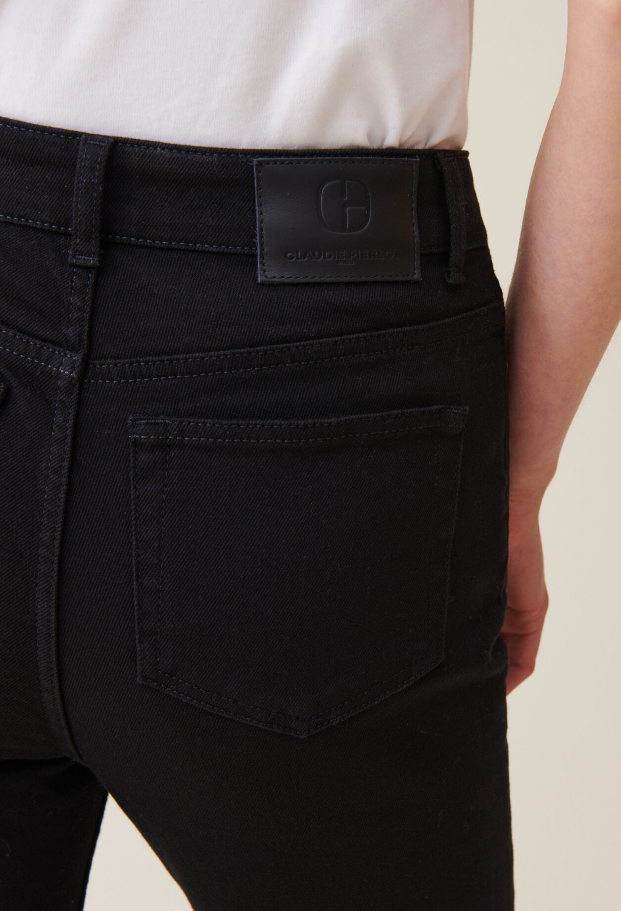 Schwarze Slim-Jeans