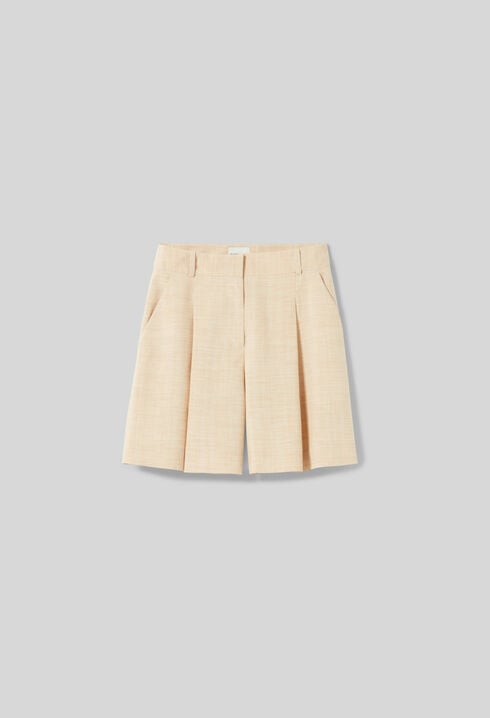 Plissierte Shorts
