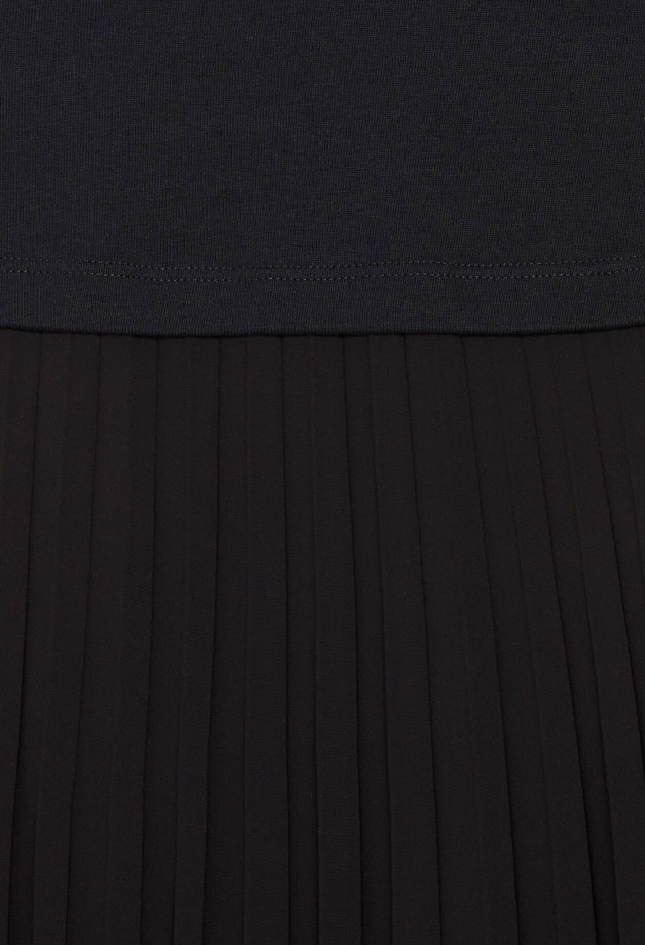 Langes Kleid Teli aus Materialmix