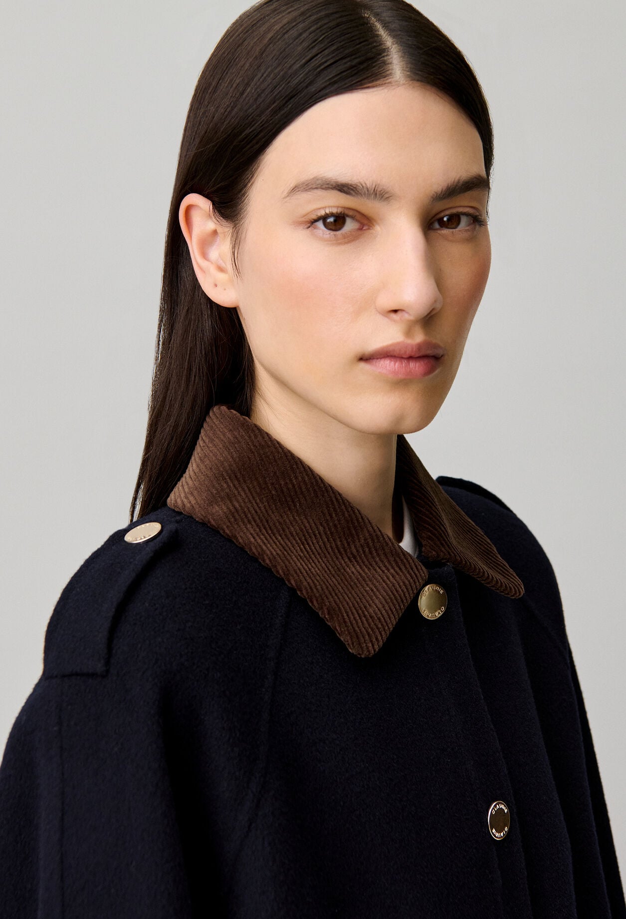 Weiter Blouson, Golddruckkn&ouml;pfe