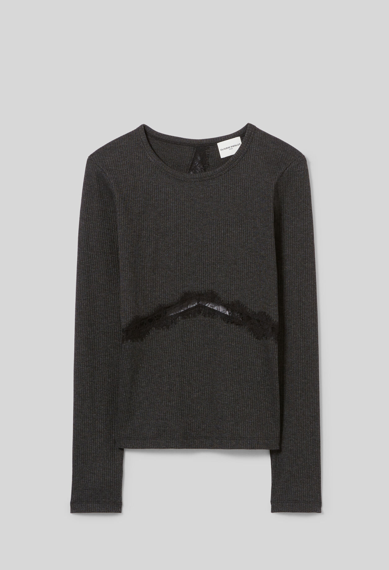 Langarm-T-Shirt mit Spitze