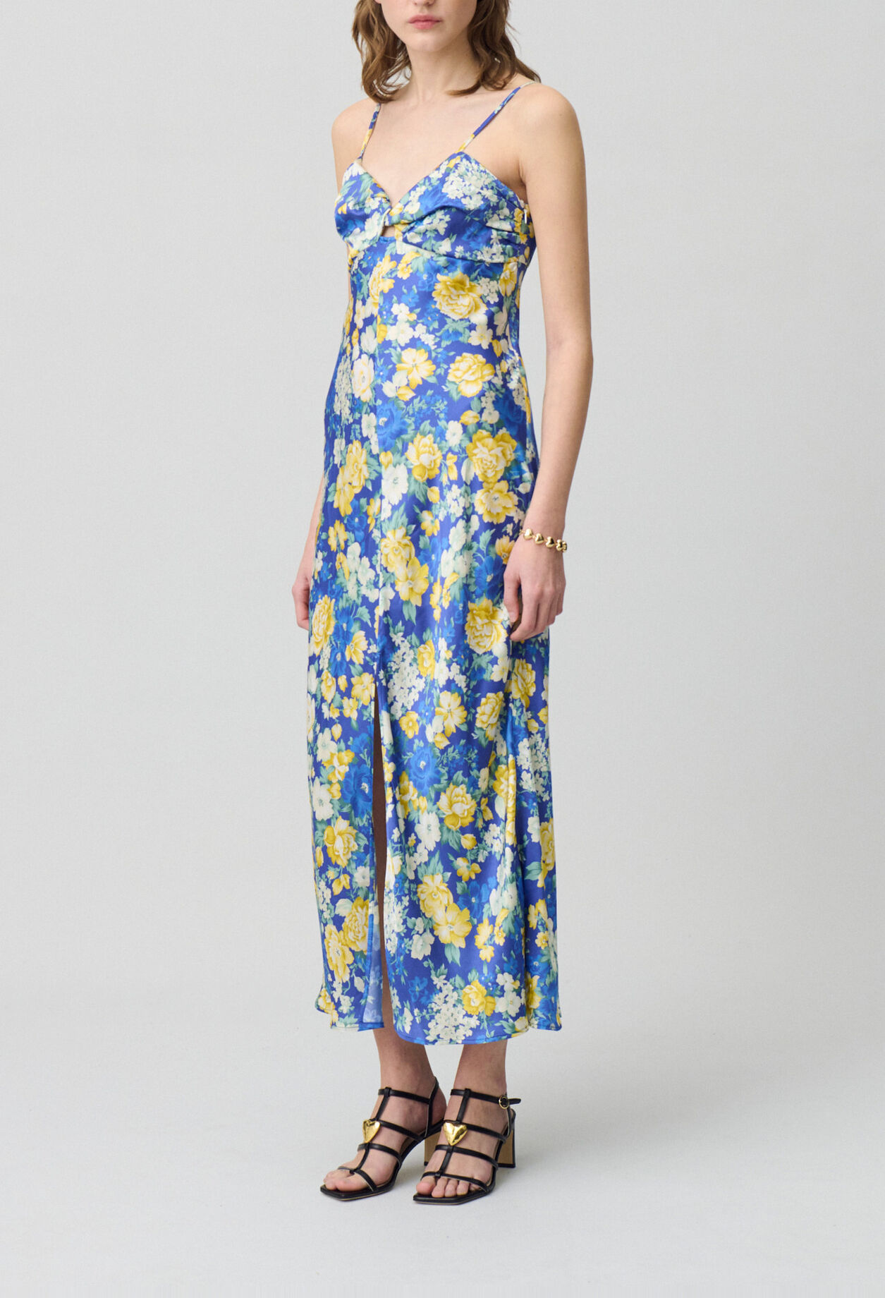 Langes Kleid Blumenmuster