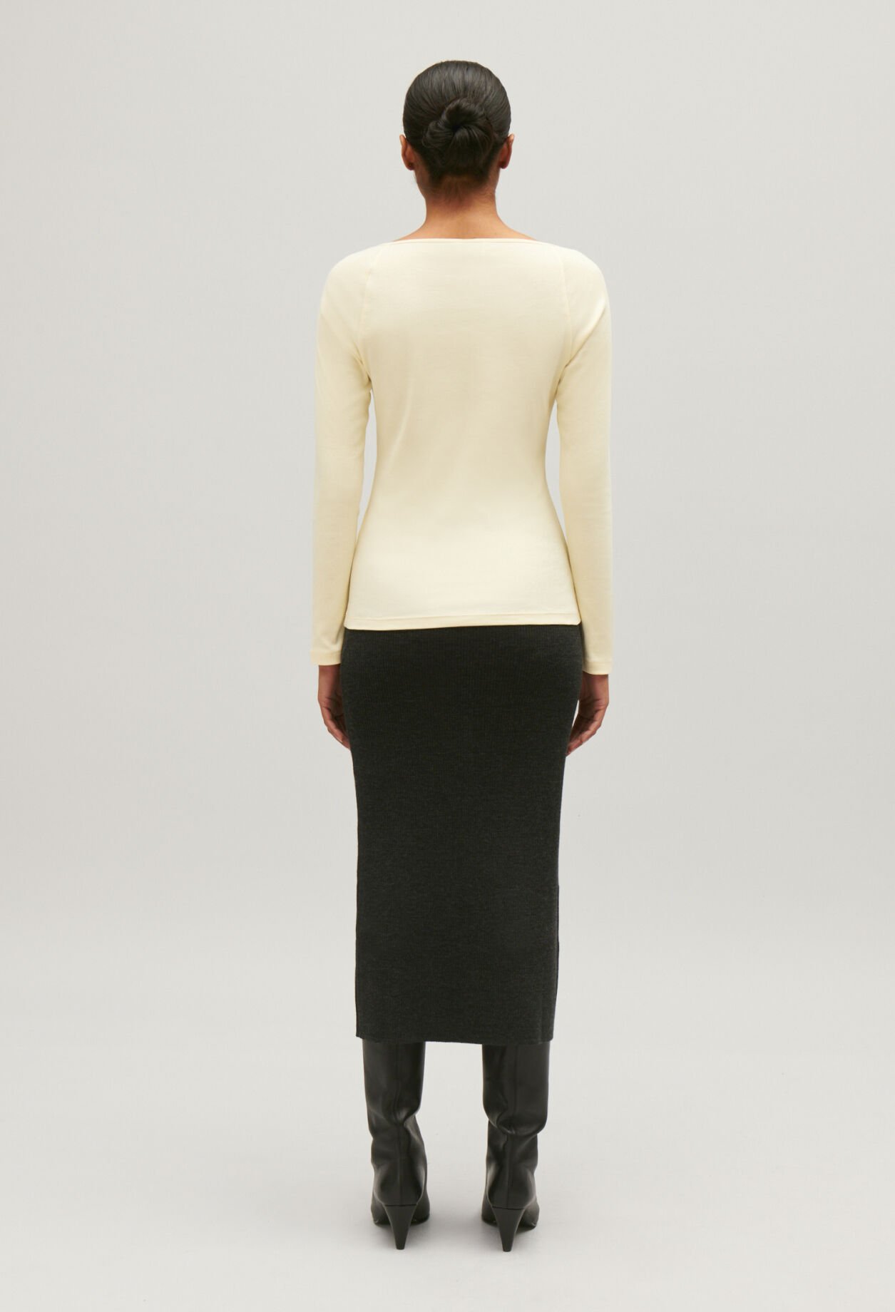 T-Shirt aus Baumwolle in Beige