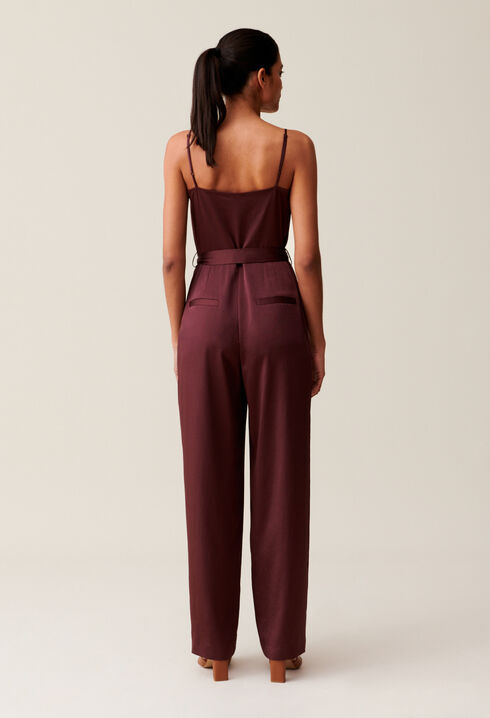 Cappuccino Overall mit Gürtel