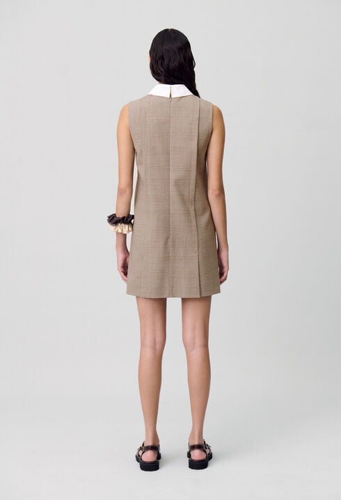 Kurzes Kleid mit Karomuster
