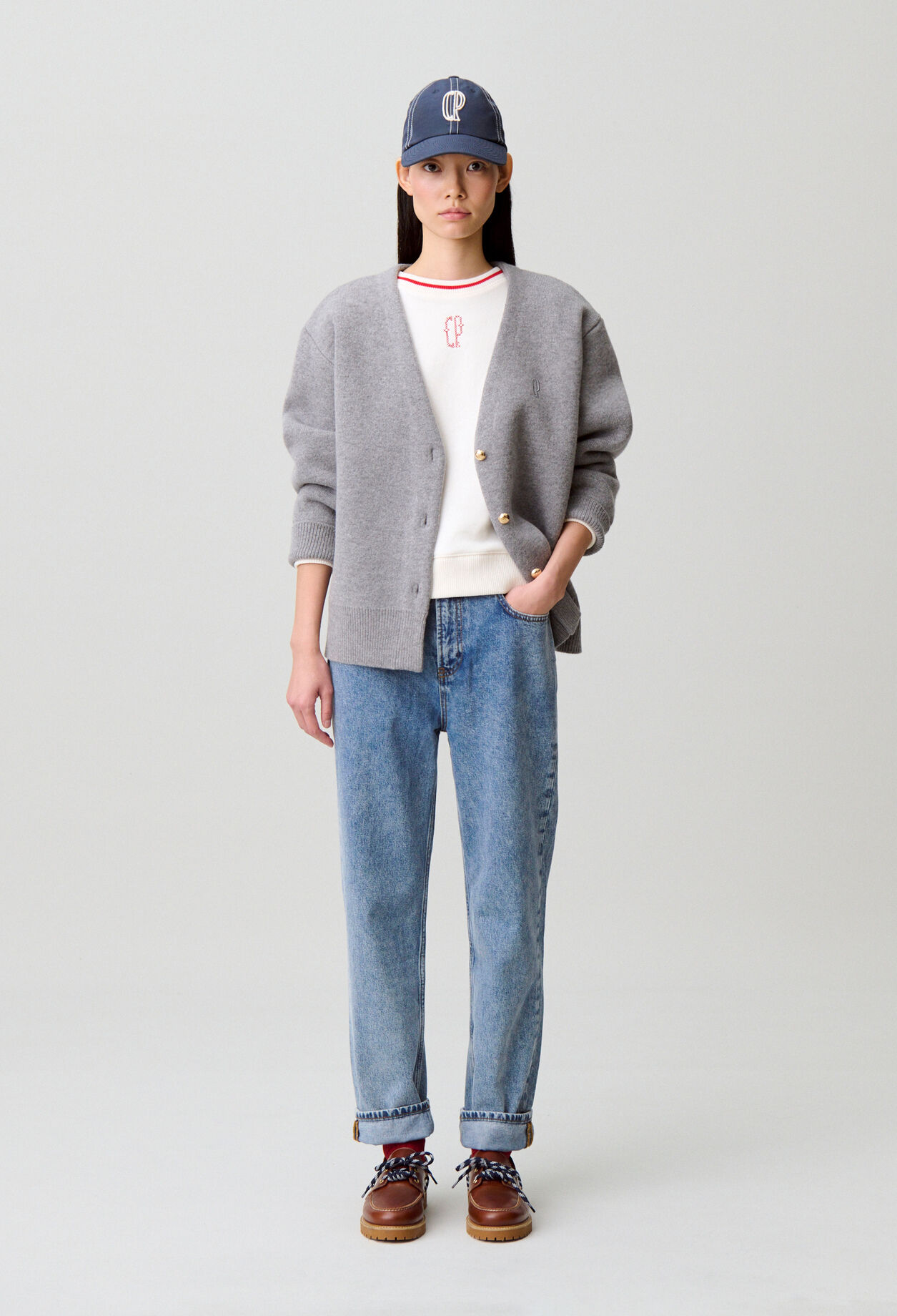 Verwaschene Denim-Jeans