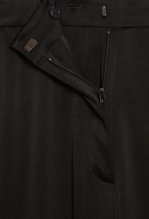 Satinierte Anzughose schwarz