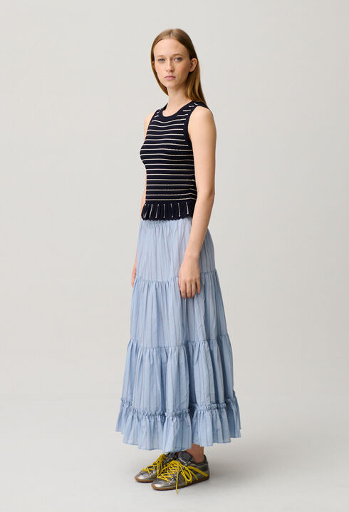 Gestreiftes Stricktop