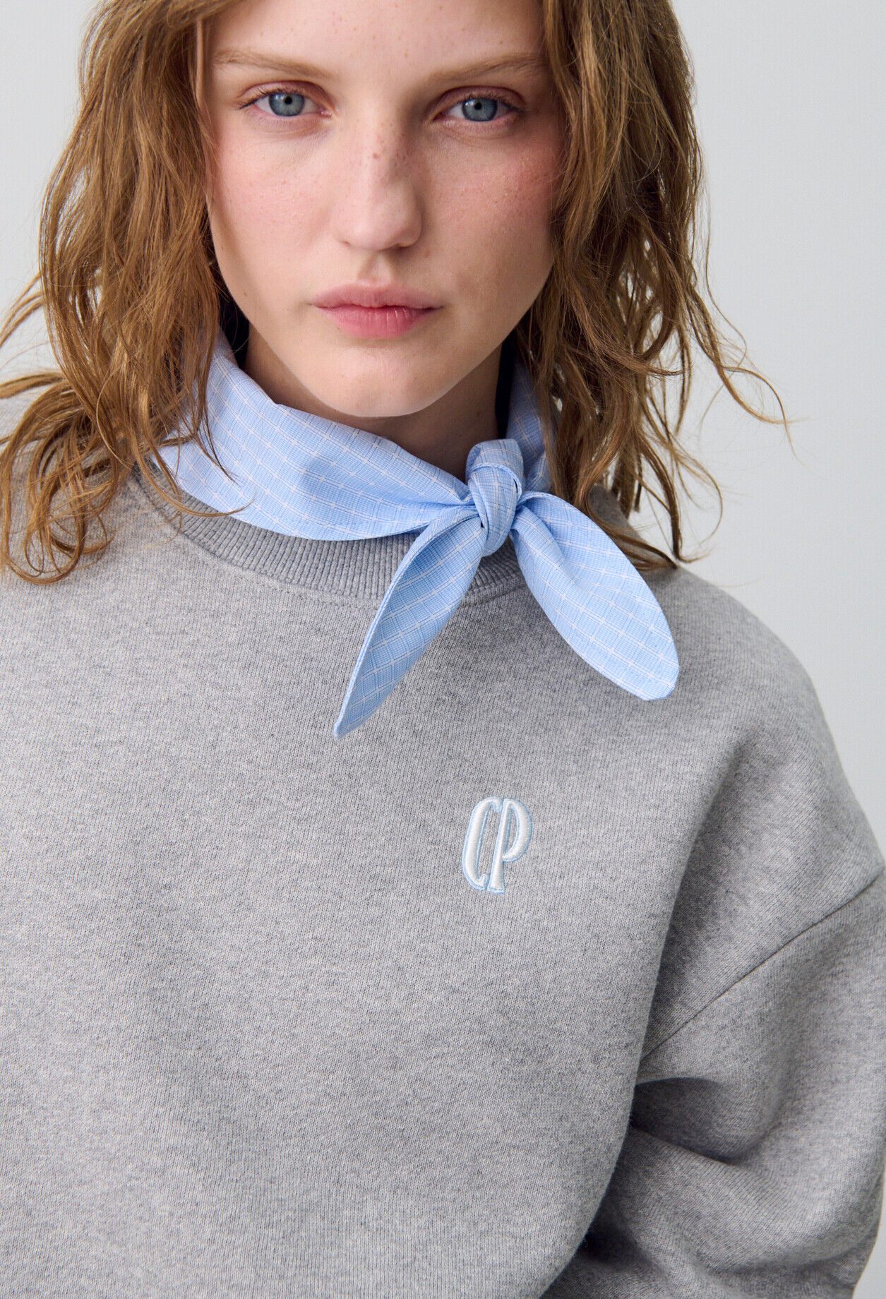 Sweatshirt mit Schalkragen