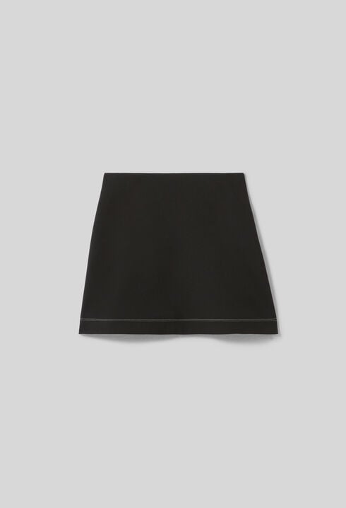 Gerader Rock mit Kontrastnähten