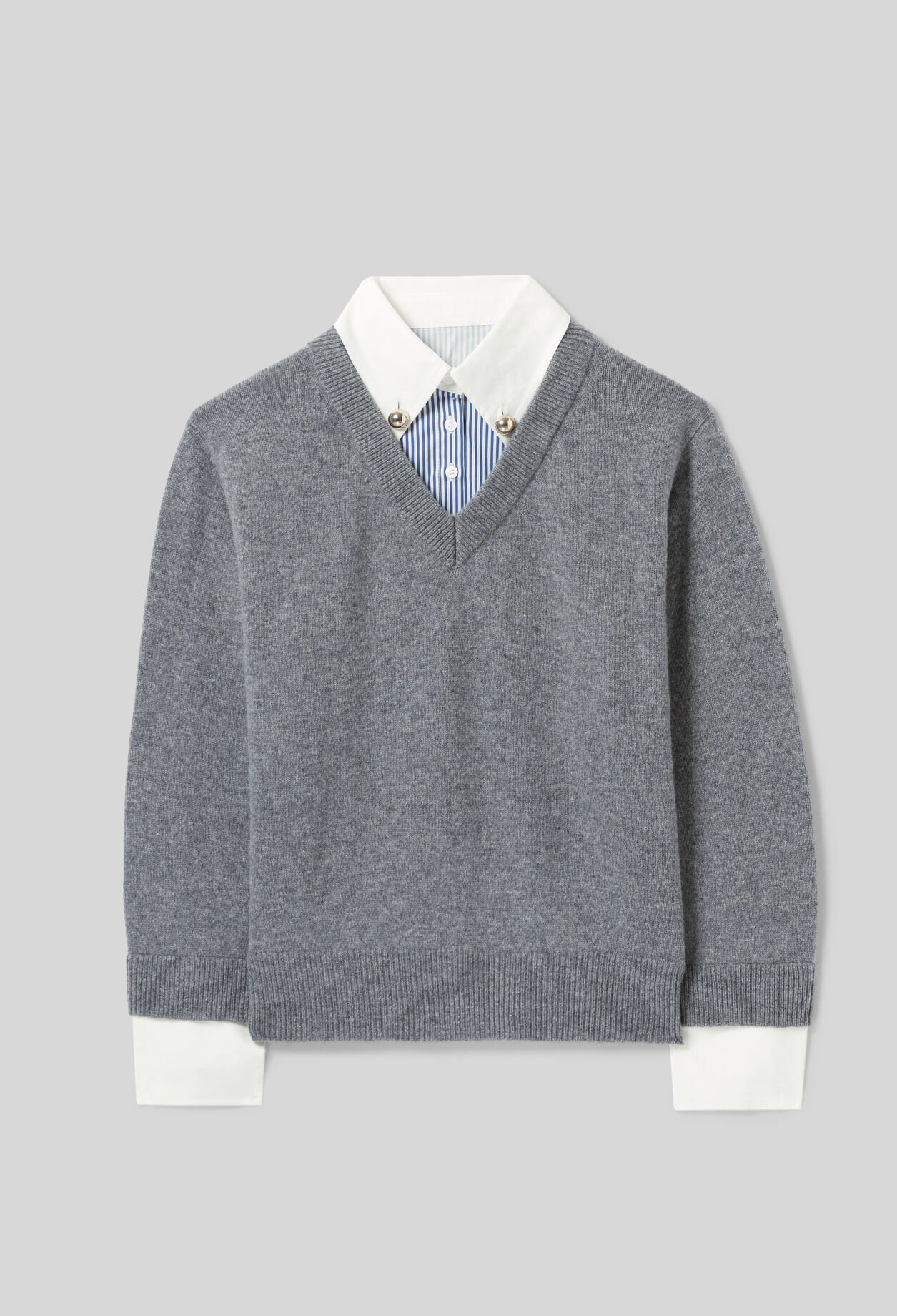 Pullover mit V-Ausschnitt