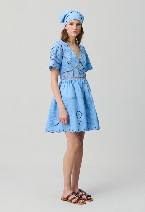 Kurzes Kleid Stickereien 