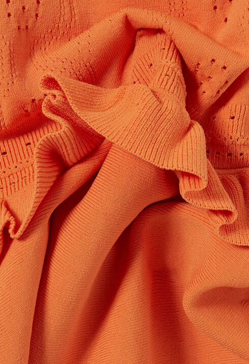 Strickkleid mit Volant