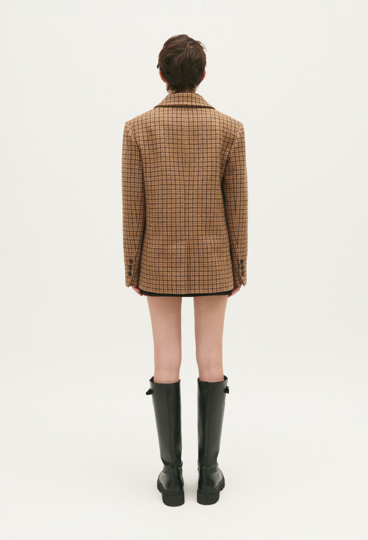 Karierte Samtjacke