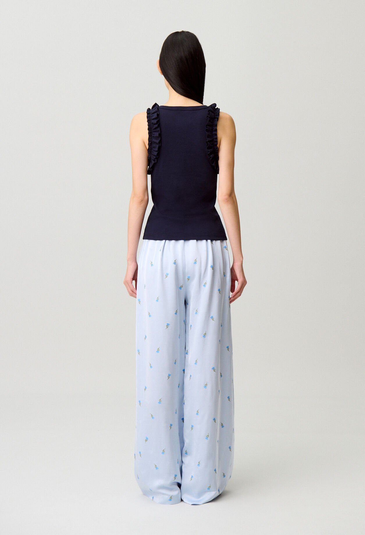 Besticktes Baumwoll-T-Shirt