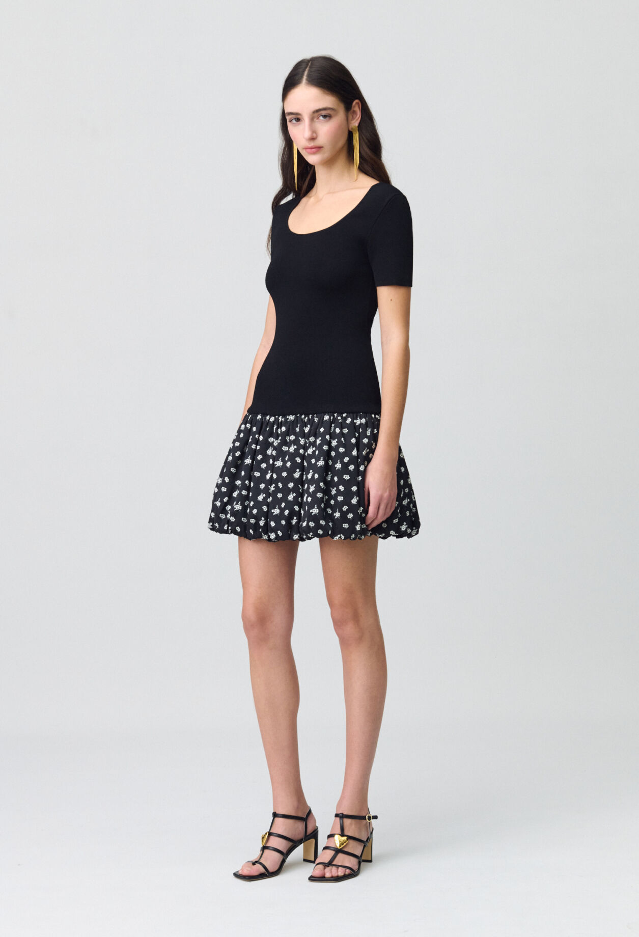 Kurzkleid in Bubble-Design