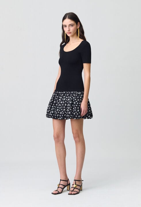 Kurzkleid in Bubble-Design