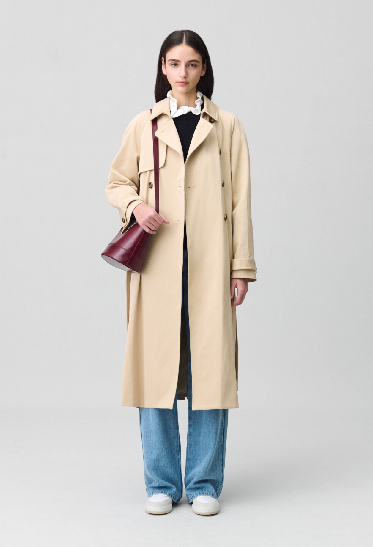 Klassischer 7/8-Trenchcoat