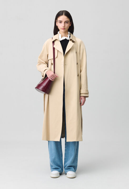 Klassischer 7/8-Trenchcoat