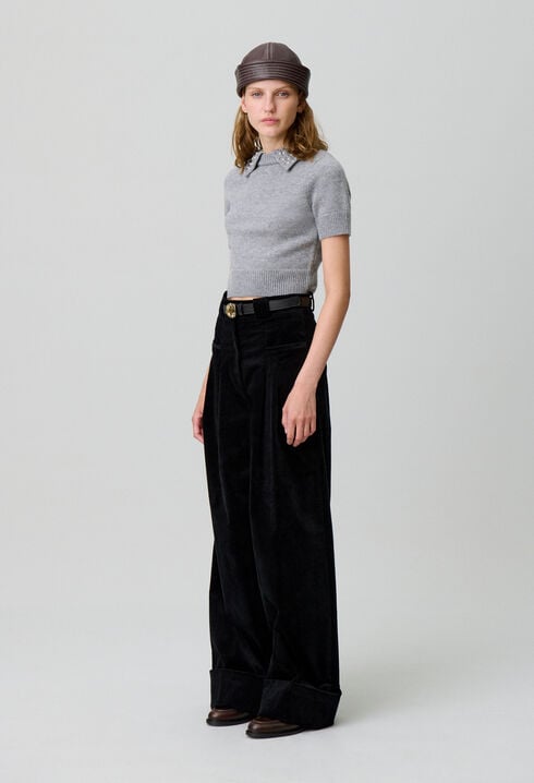 Weit geschnittene Cordhose