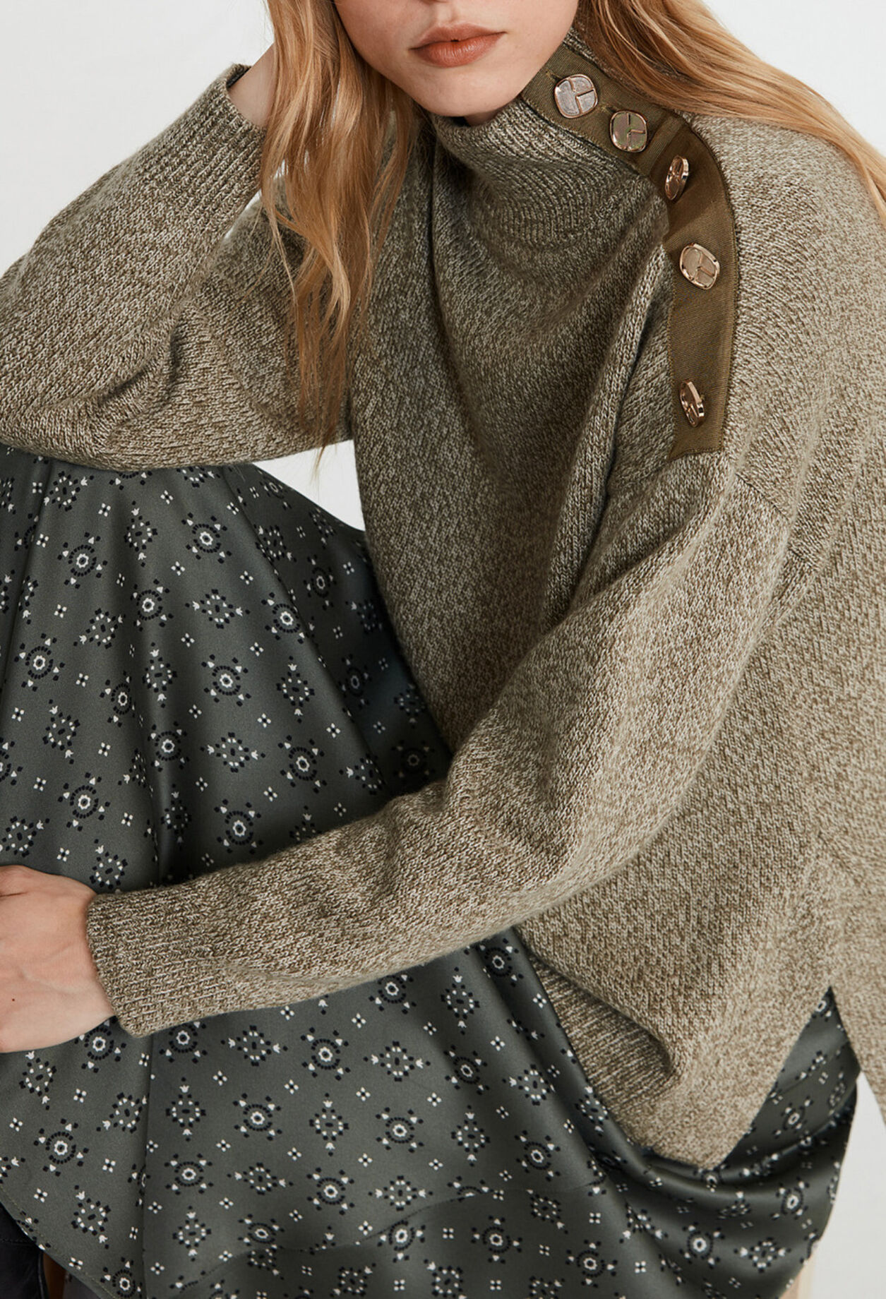 Oversize-Pullover aus Wolle