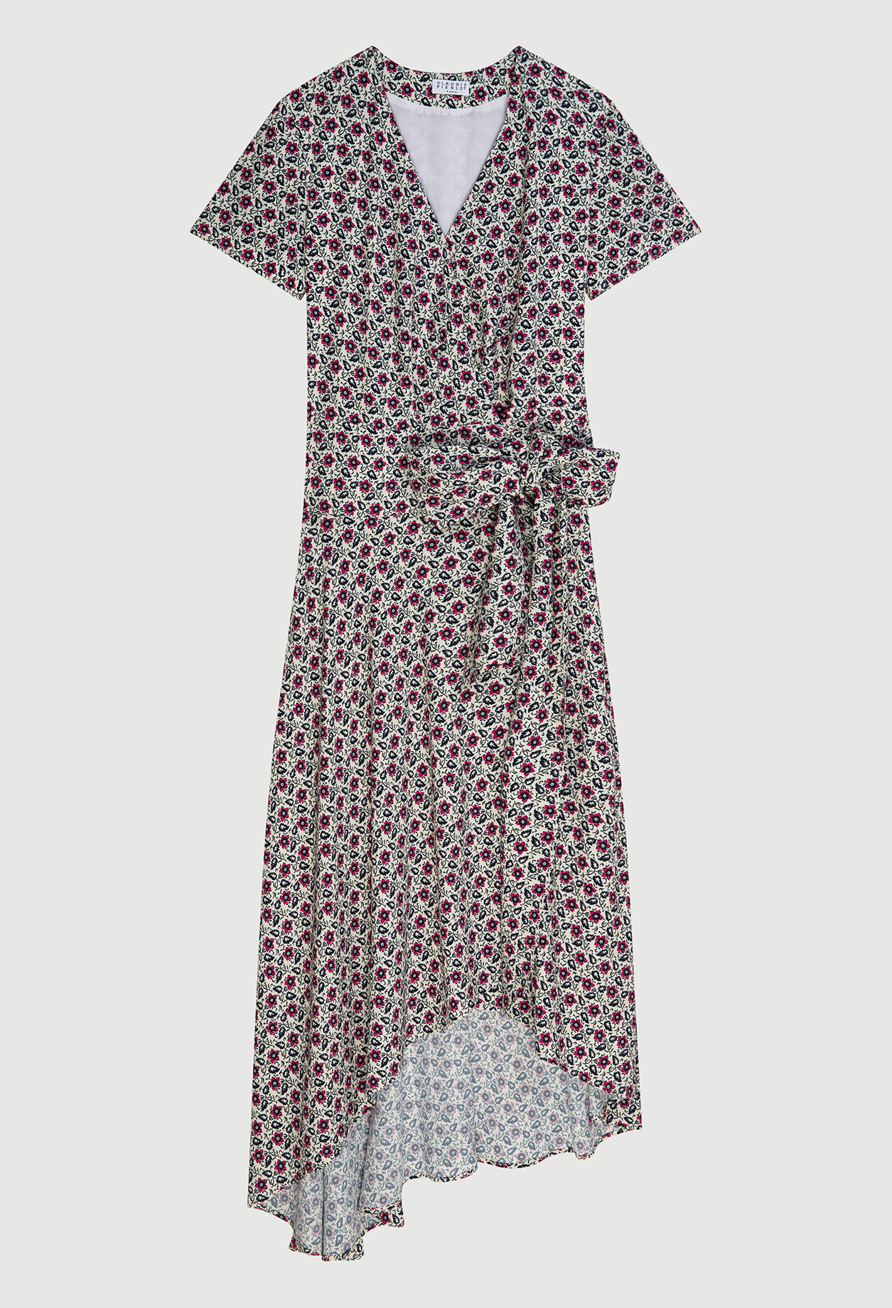 Wickelkleid mit Blumenmuster