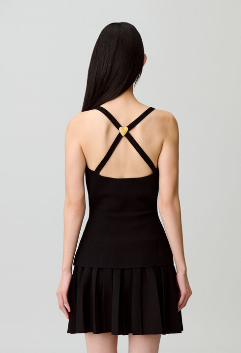 Strickkleid mit Kreuzträgern