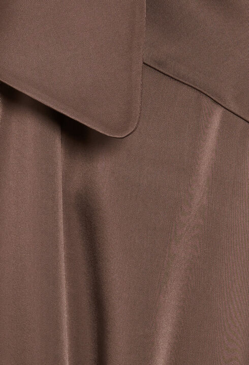 Kurzes fließendes Kleid Rixie in Braun