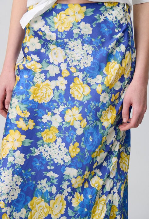 Midirock mit Blumenmuster
