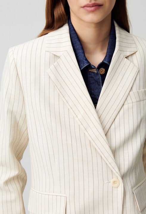 Gestreifter Blazer